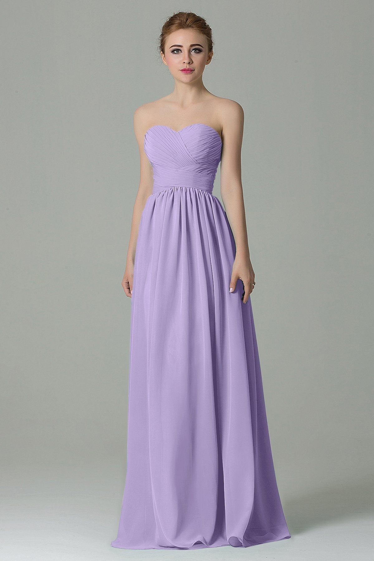 COCOMELODY Sheath Floor Length Chiffon Bridesmaid Dress COZF1500C 