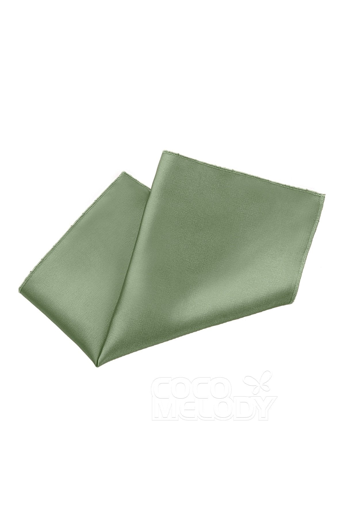 COCOMELODY Elastic Silk Like Satin Pocket Square CZ170019 