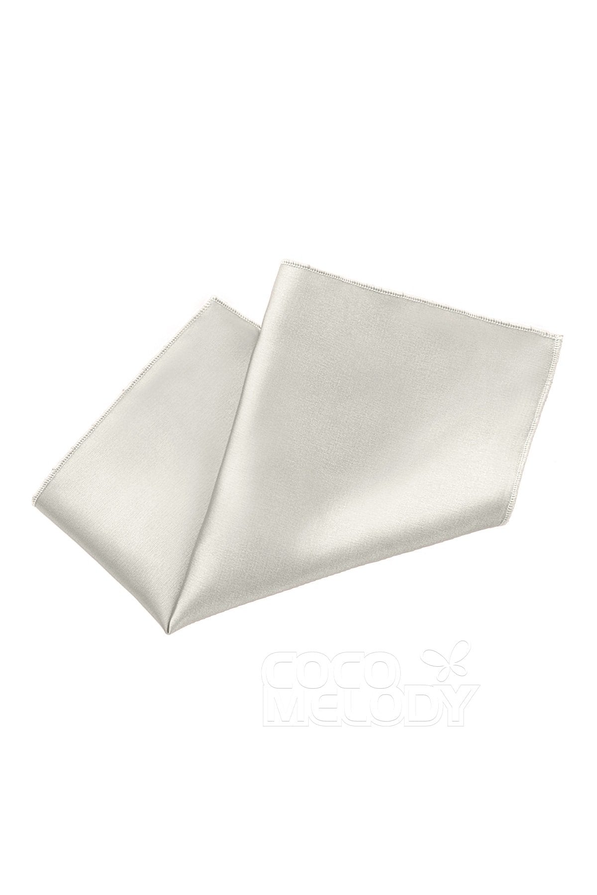 COCOMELODY Elastic Silk Like Satin Pocket Square CZ170019 