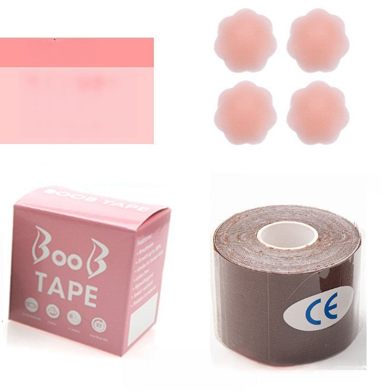 Disposable free size breast tape Anti-sweat breathable gathering anti-sag invisible lift tape for wedding dress with anti-slip bandage 695004683874