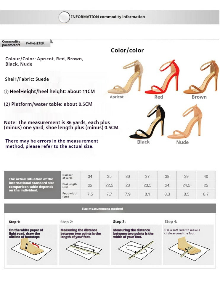 Fashion sexy women's sandals slim high heel suede open toe line dress heels  shoes 571179755874