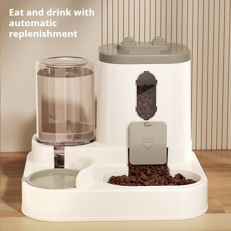 Automatic cat feeder 2-in-1 water dispenser Pet supplies  854208113770