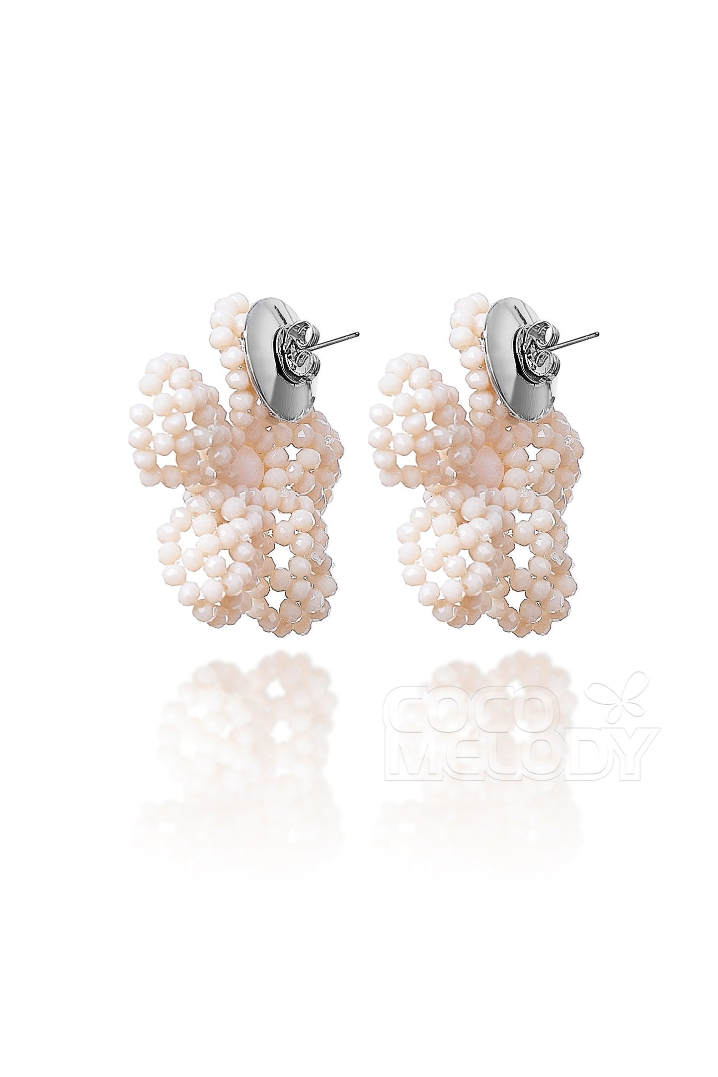 Charming Alloy Wedding Earrings with Imitation Pearl HG18007