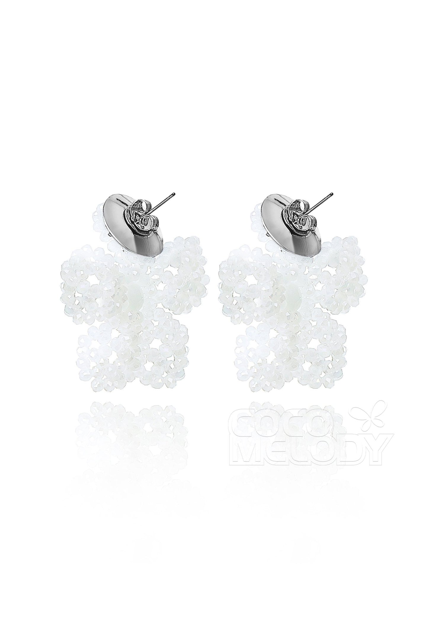 Charming Alloy Wedding Earrings with Imitation Pearl HG18007