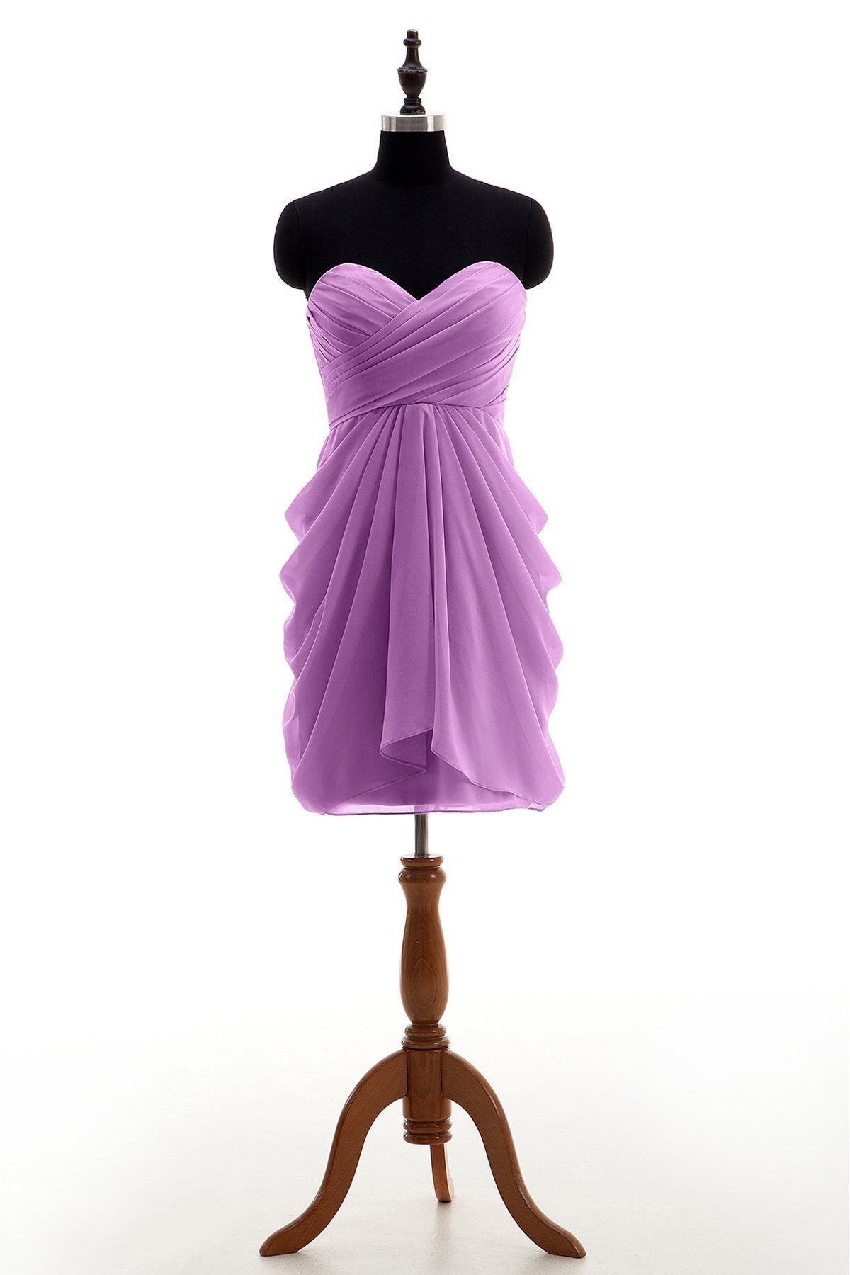 COCOMELODY Sheath-Column Knee Length Chiffon Bridesmaid Dress NB2746 