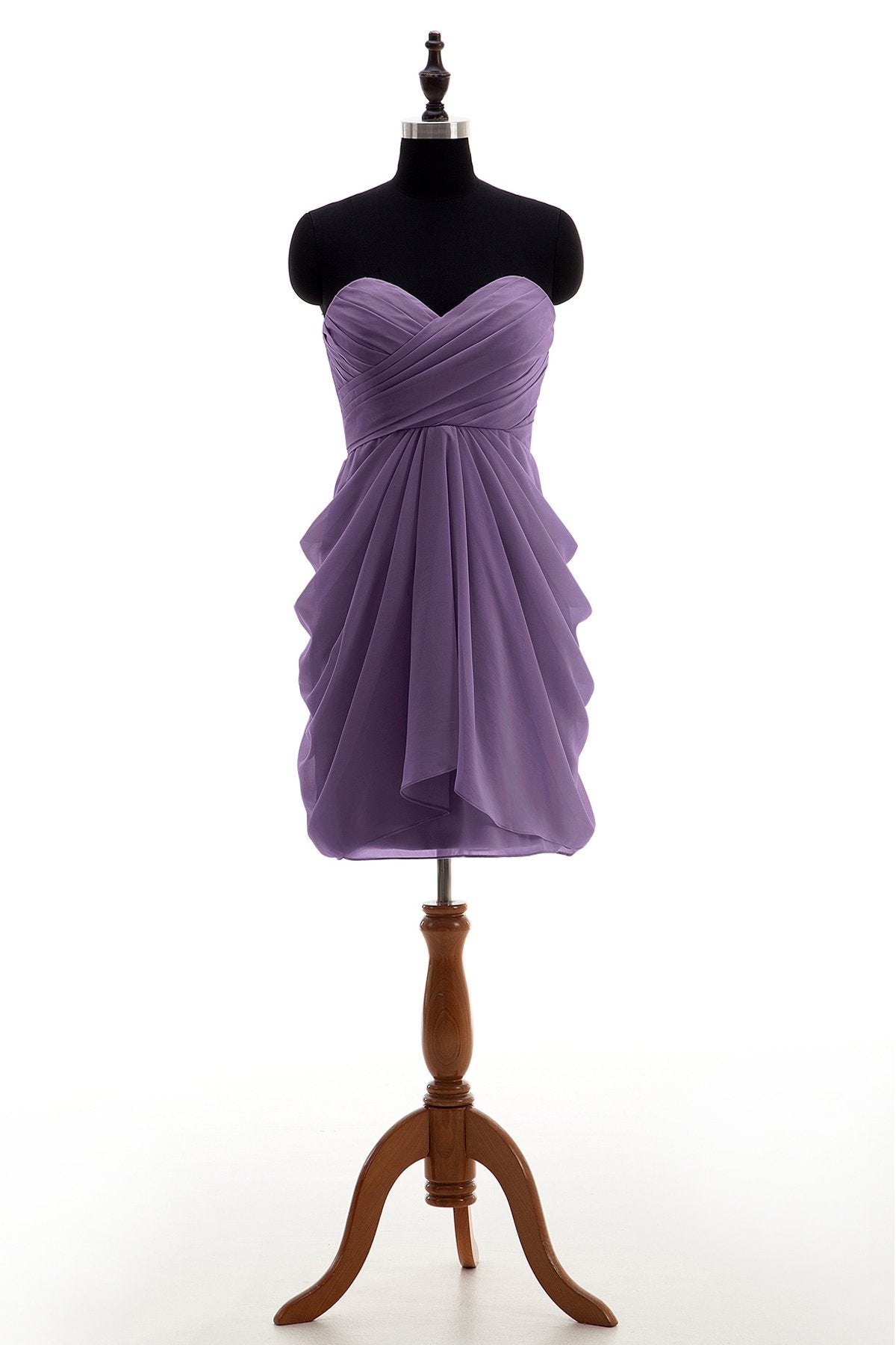 COCOMELODY Sheath-Column Knee Length Chiffon Bridesmaid Dress NB2746 