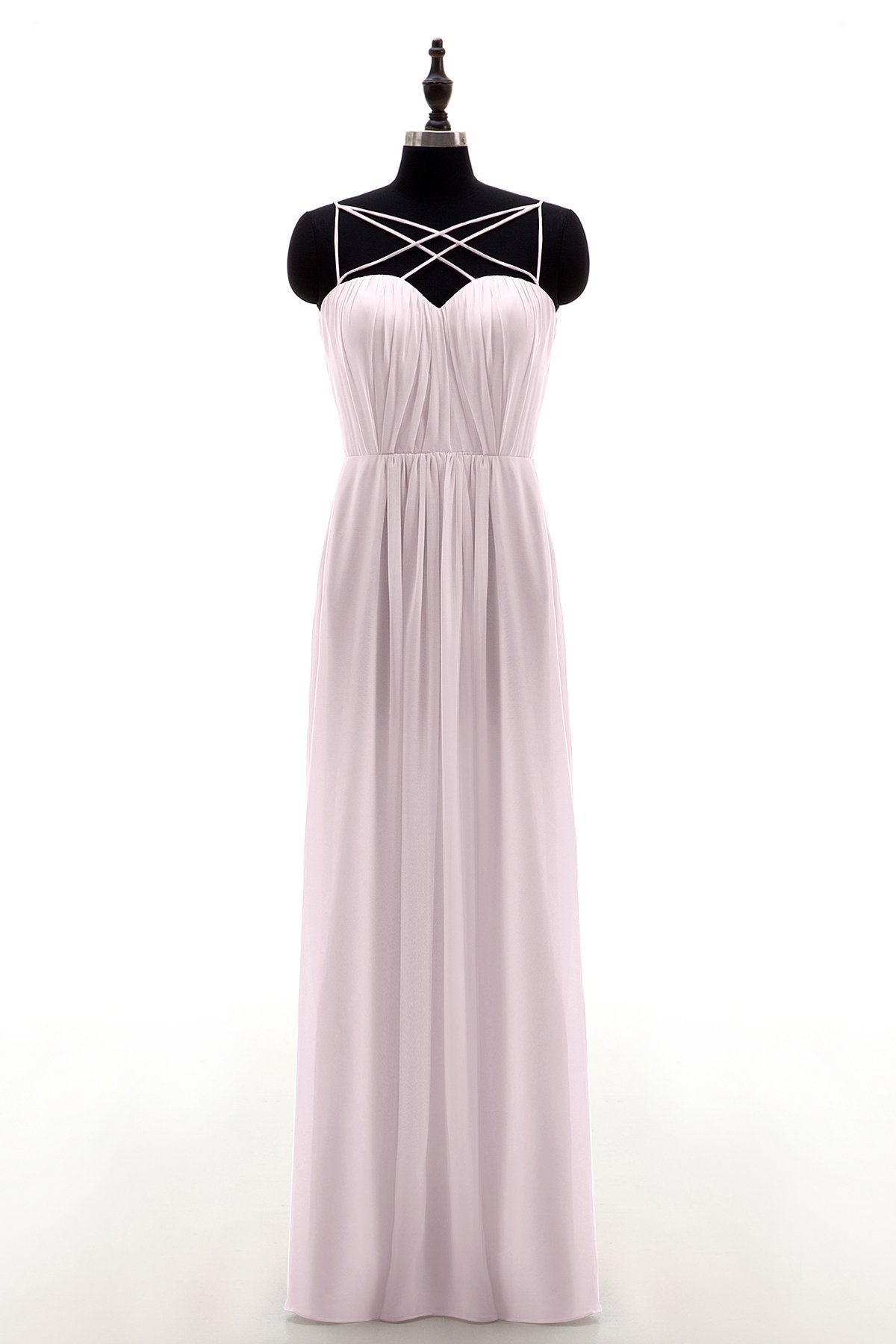 COCOMELODY Sheath-Column Floor Length Chiffon Bridesmaid Dress NB3315 