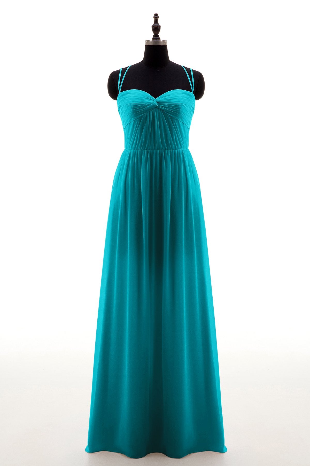 COCOMELODY Sheath-Column Floor Length Chiffon Bridesmaid Dress NB3316 