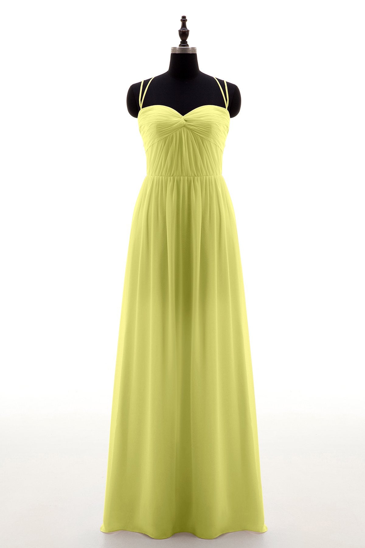 COCOMELODY Sheath-Column Floor Length Chiffon Bridesmaid Dress NB3316 