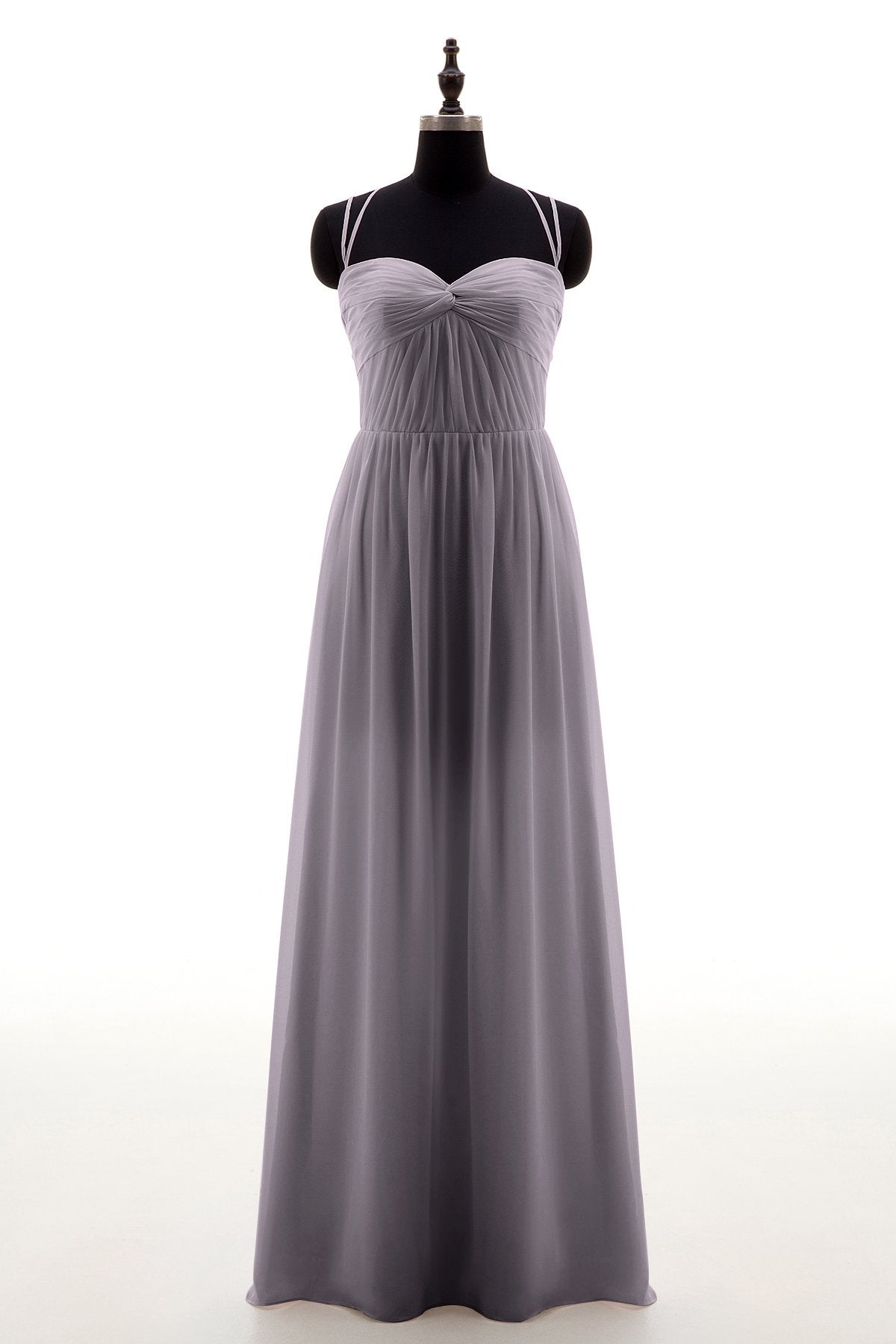 COCOMELODY Sheath-Column Floor Length Chiffon Bridesmaid Dress NB3316 