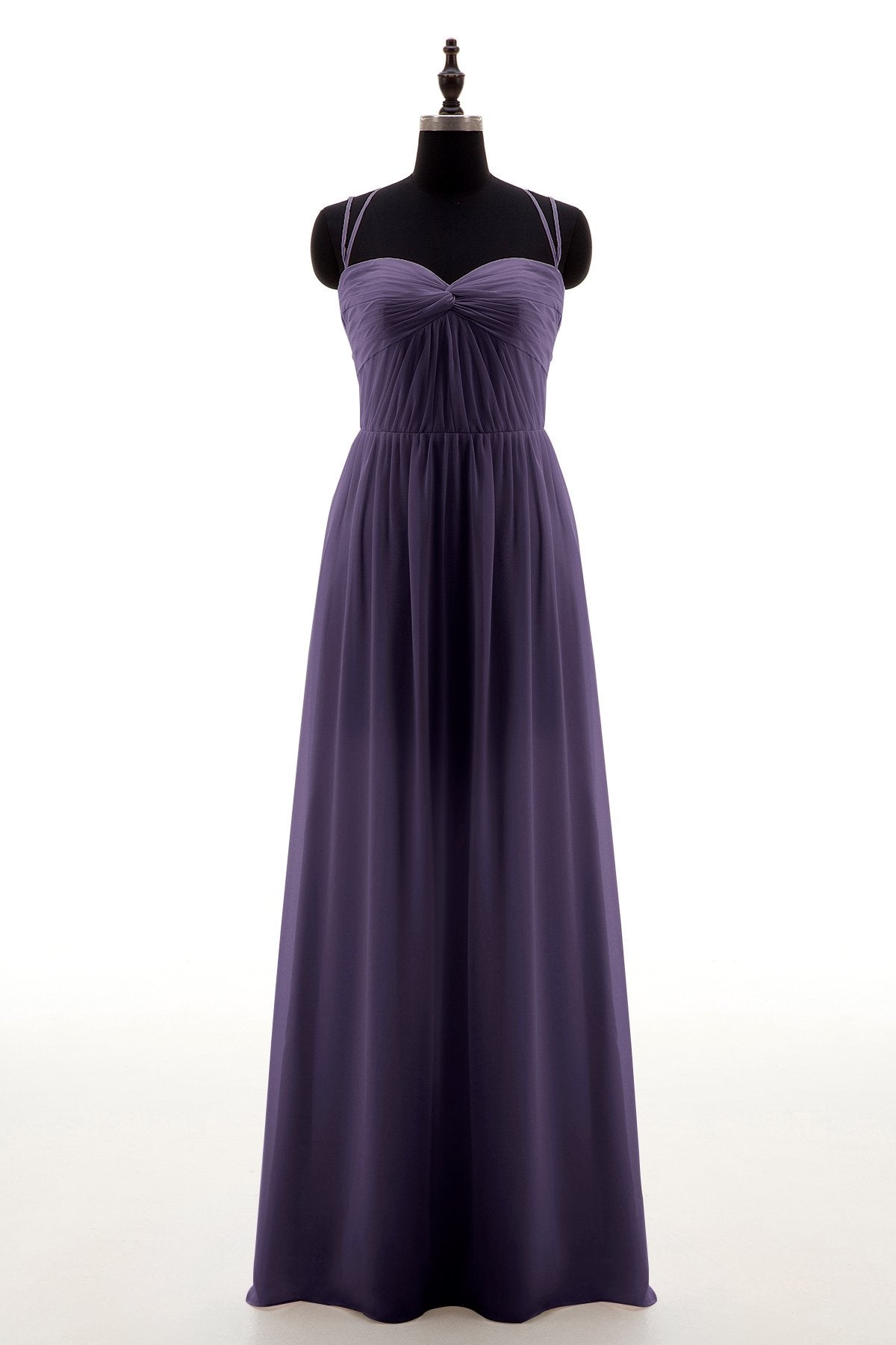 COCOMELODY Sheath-Column Floor Length Chiffon Bridesmaid Dress NB3316 