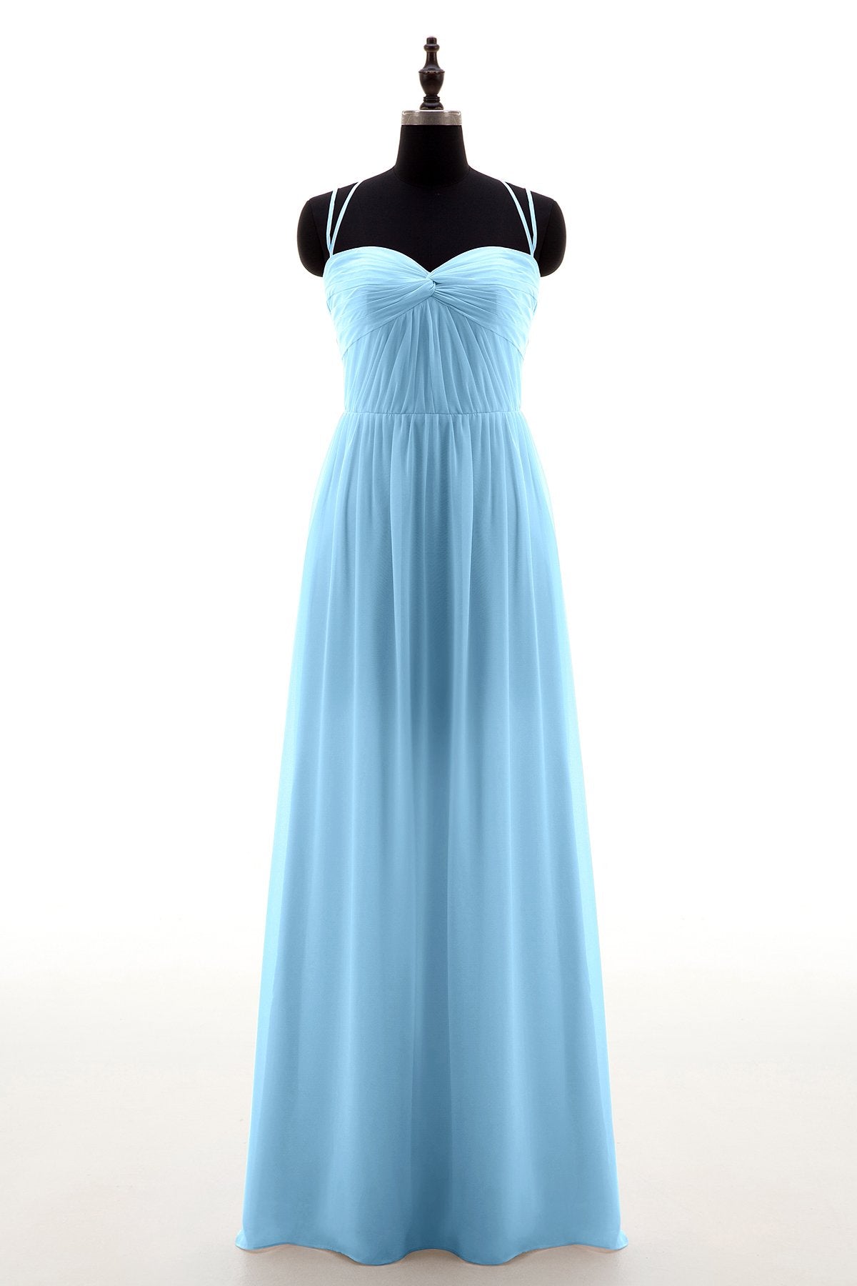 COCOMELODY Sheath-Column Floor Length Chiffon Bridesmaid Dress NB3316 