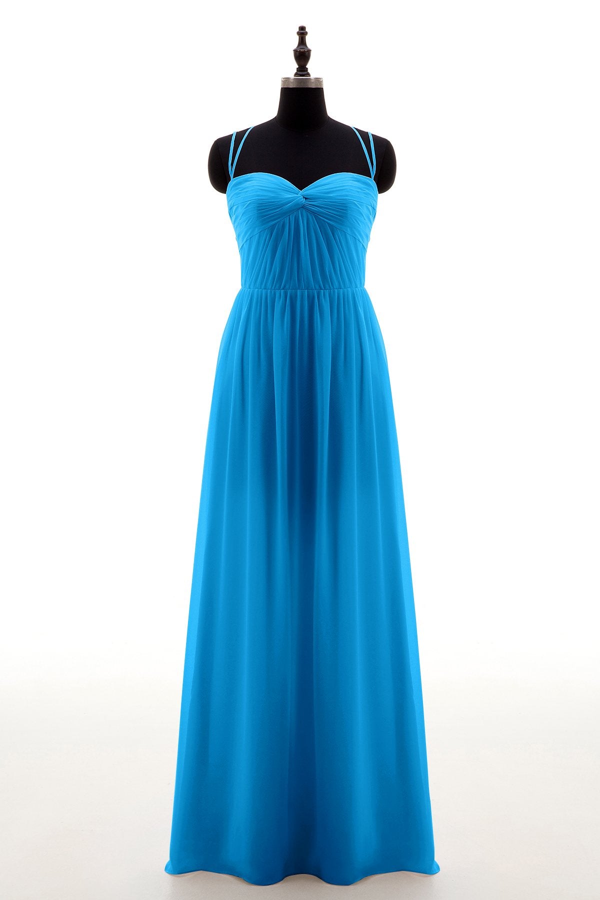 COCOMELODY Sheath-Column Floor Length Chiffon Bridesmaid Dress NB3316 