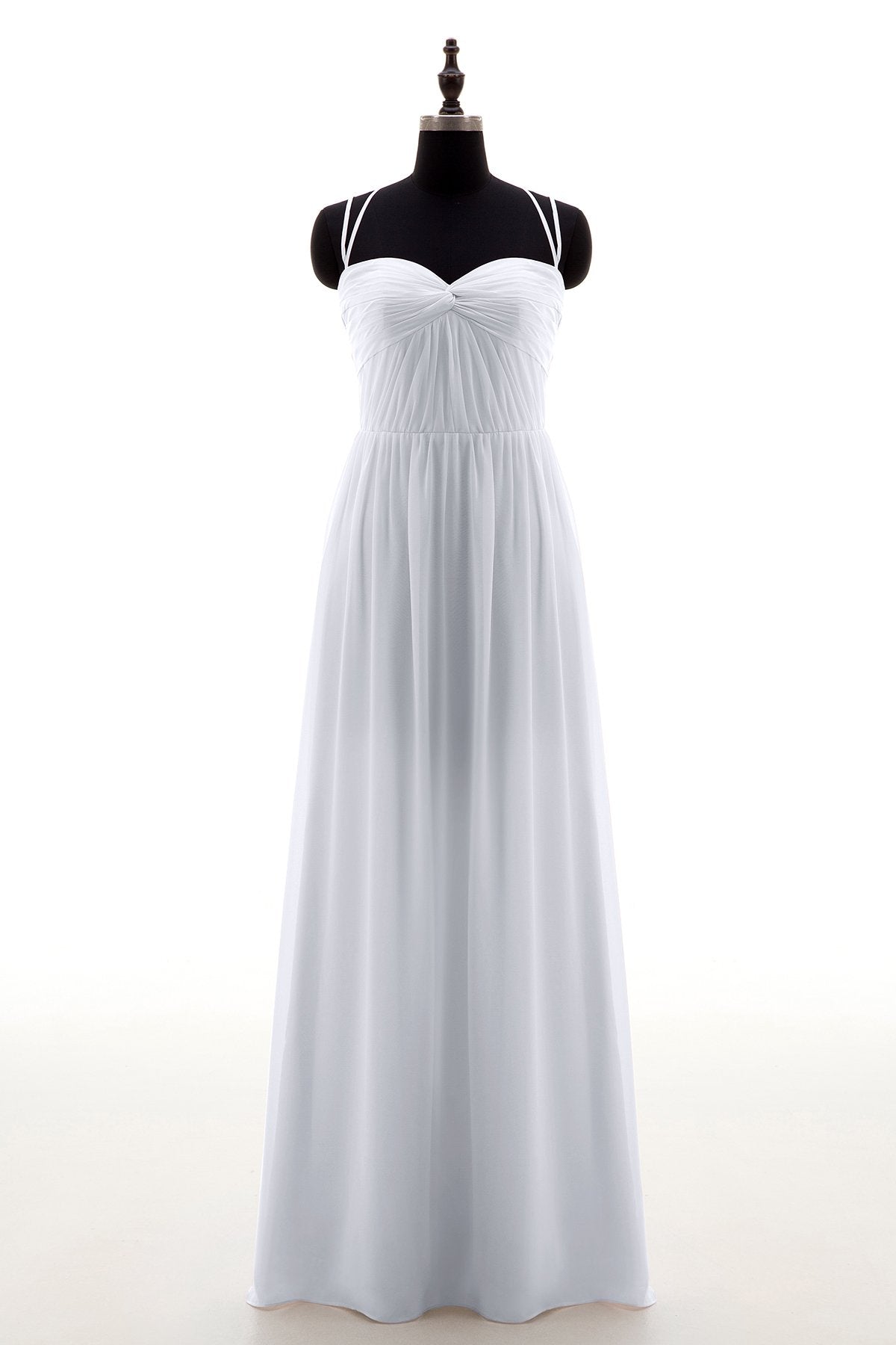 COCOMELODY Sheath-Column Floor Length Chiffon Bridesmaid Dress NB3316 