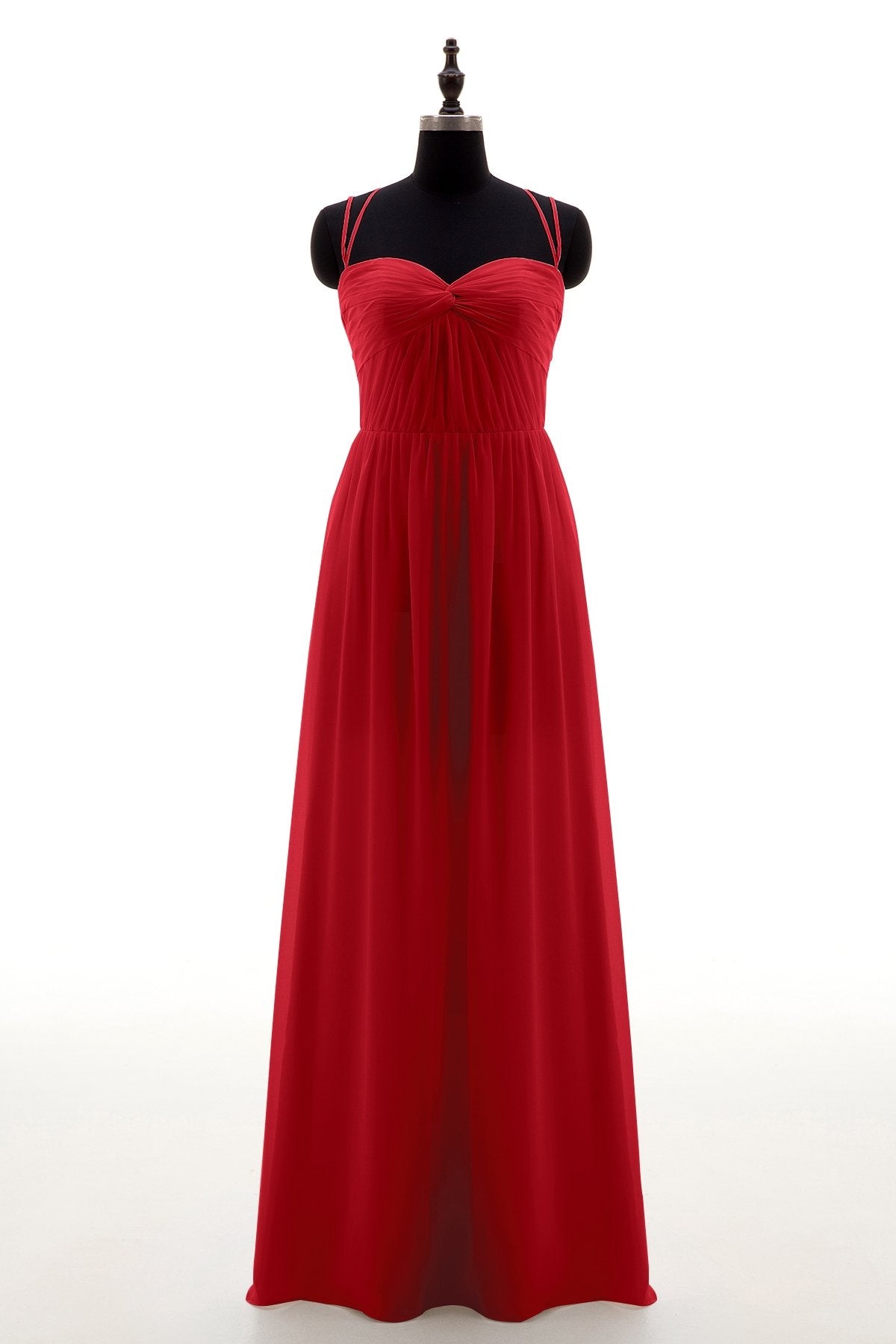 COCOMELODY Sheath-Column Floor Length Chiffon Bridesmaid Dress NB3316 