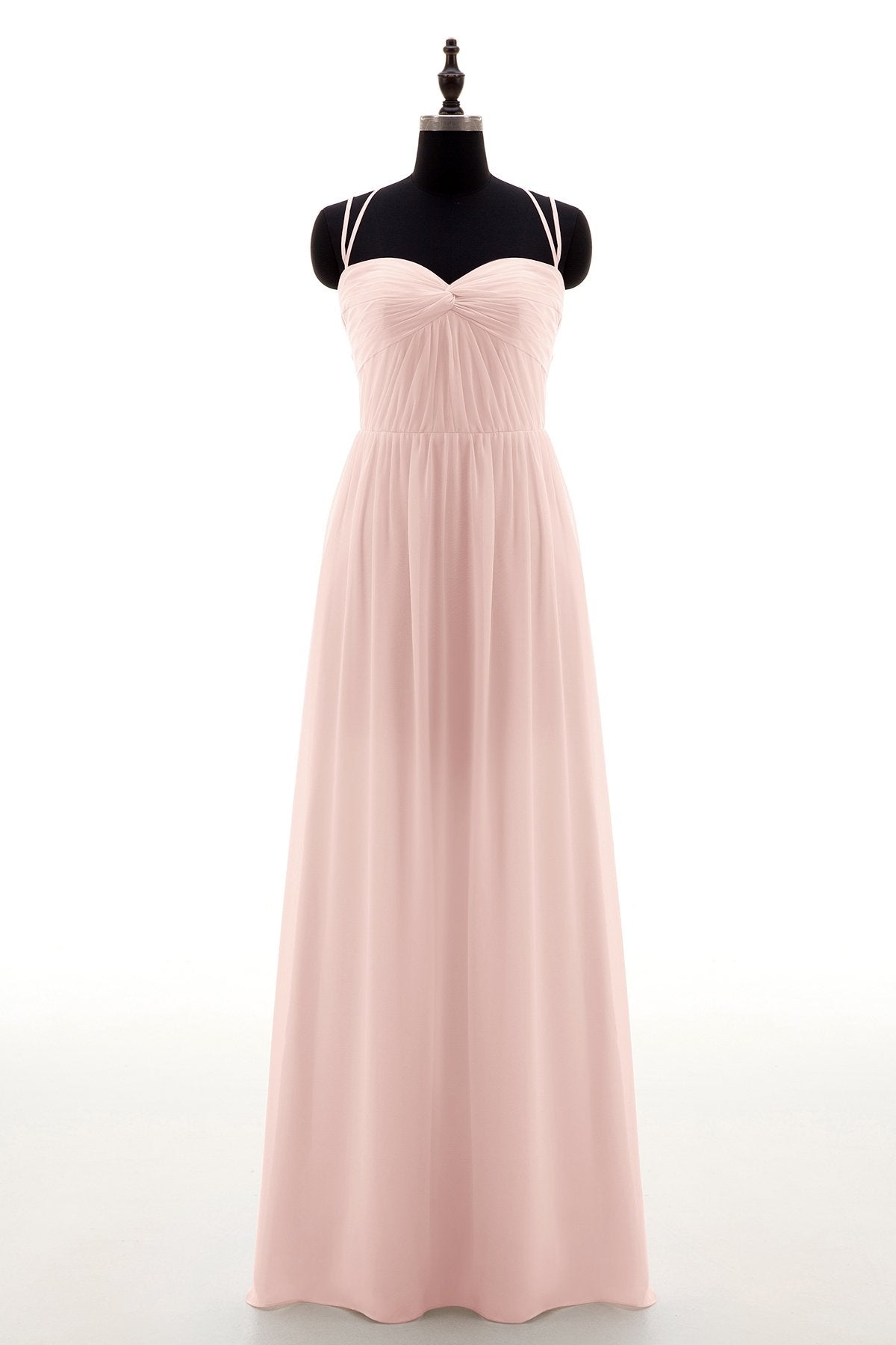 COCOMELODY Sheath-Column Floor Length Chiffon Bridesmaid Dress NB3316 