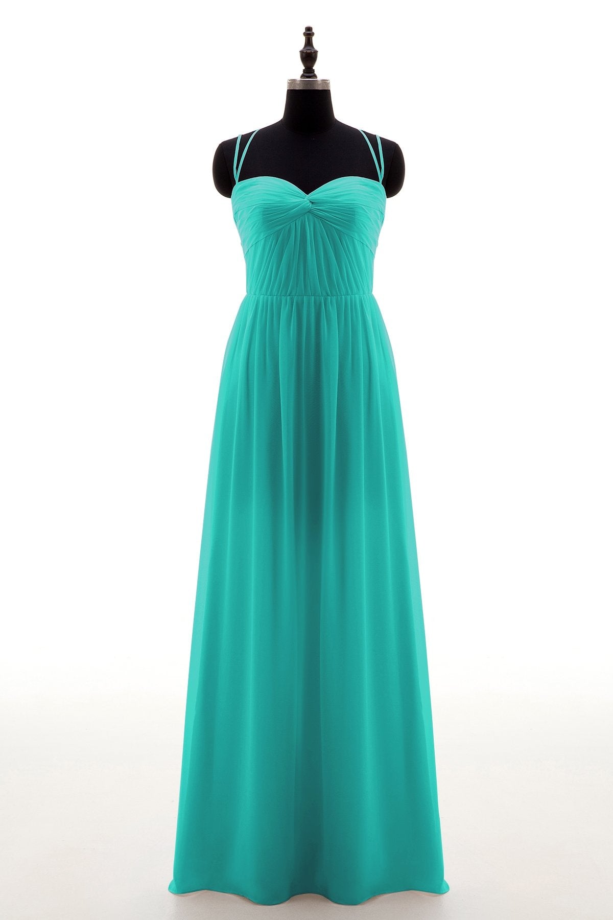 COCOMELODY Sheath-Column Floor Length Chiffon Bridesmaid Dress NB3316 