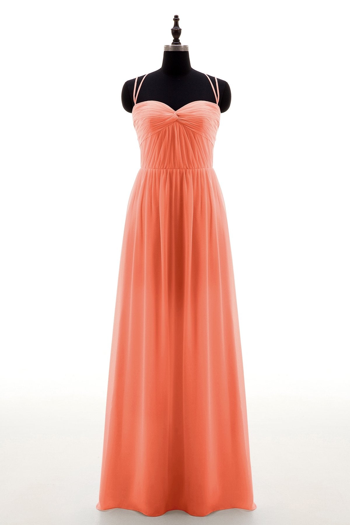 COCOMELODY Sheath-Column Floor Length Chiffon Bridesmaid Dress NB3316 