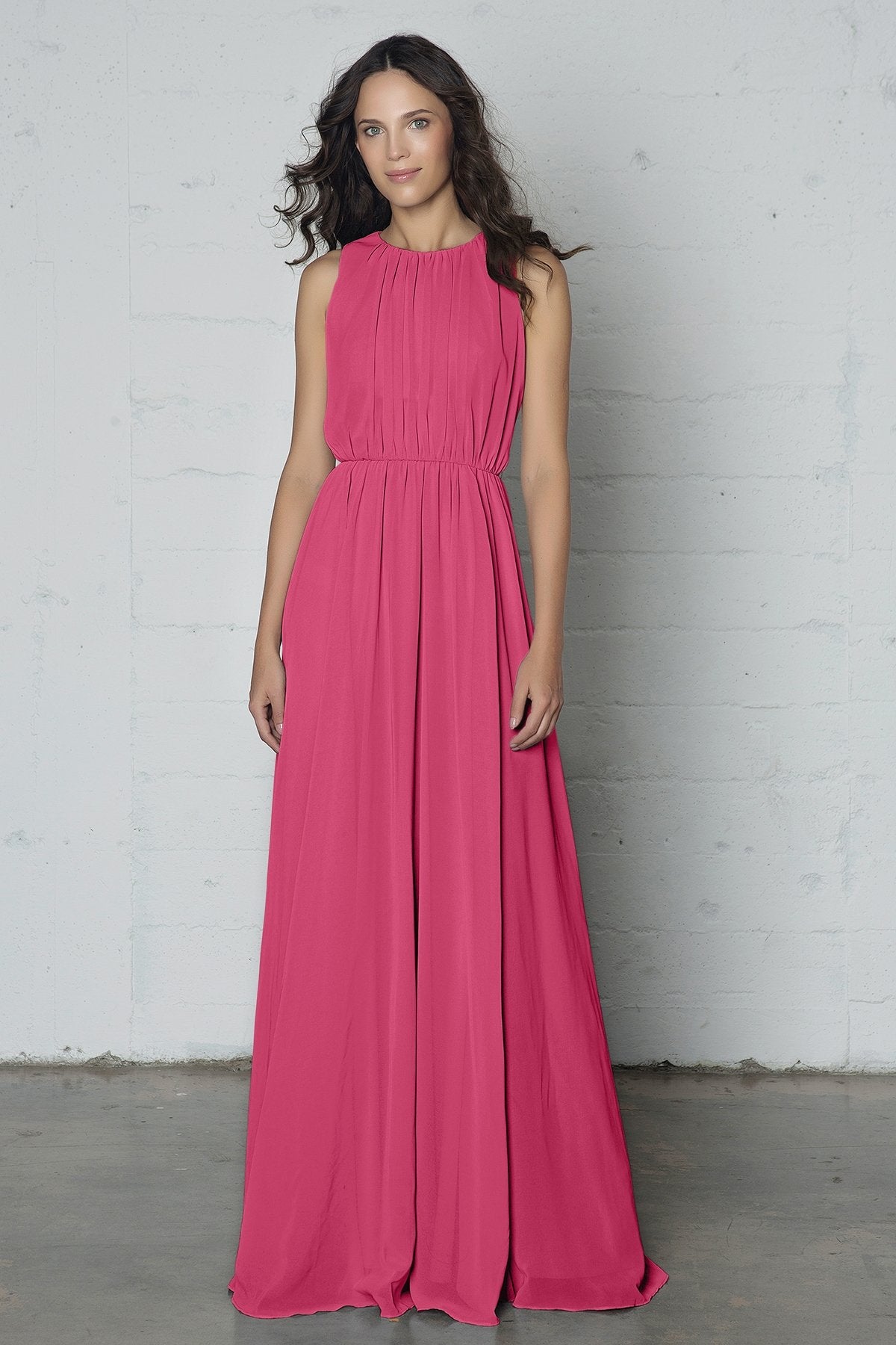 COCOMELODY Sheath-Column Floor Length Chiffon Dress PR17020 