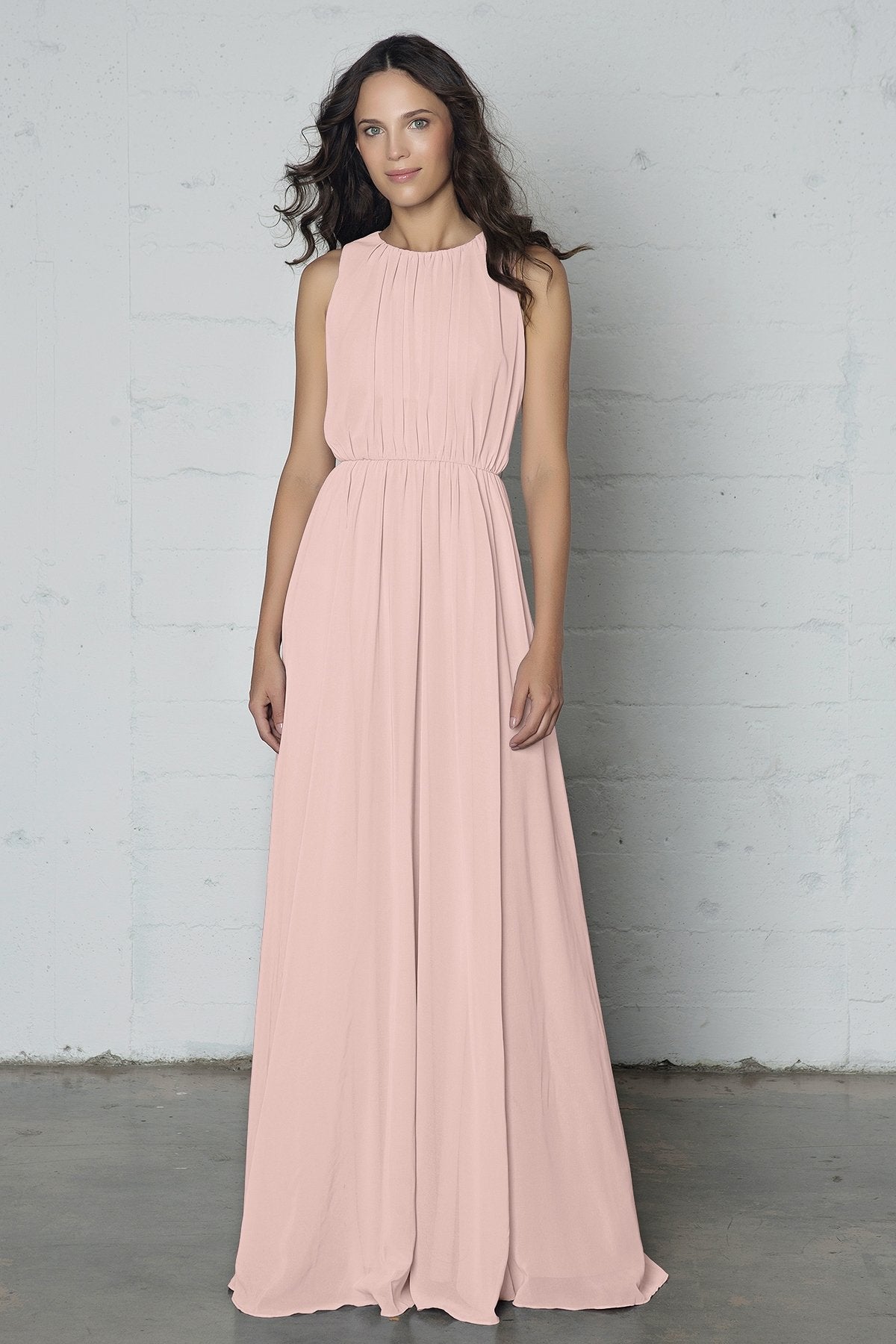 COCOMELODY Sheath-Column Floor Length Chiffon Dress PR17020 