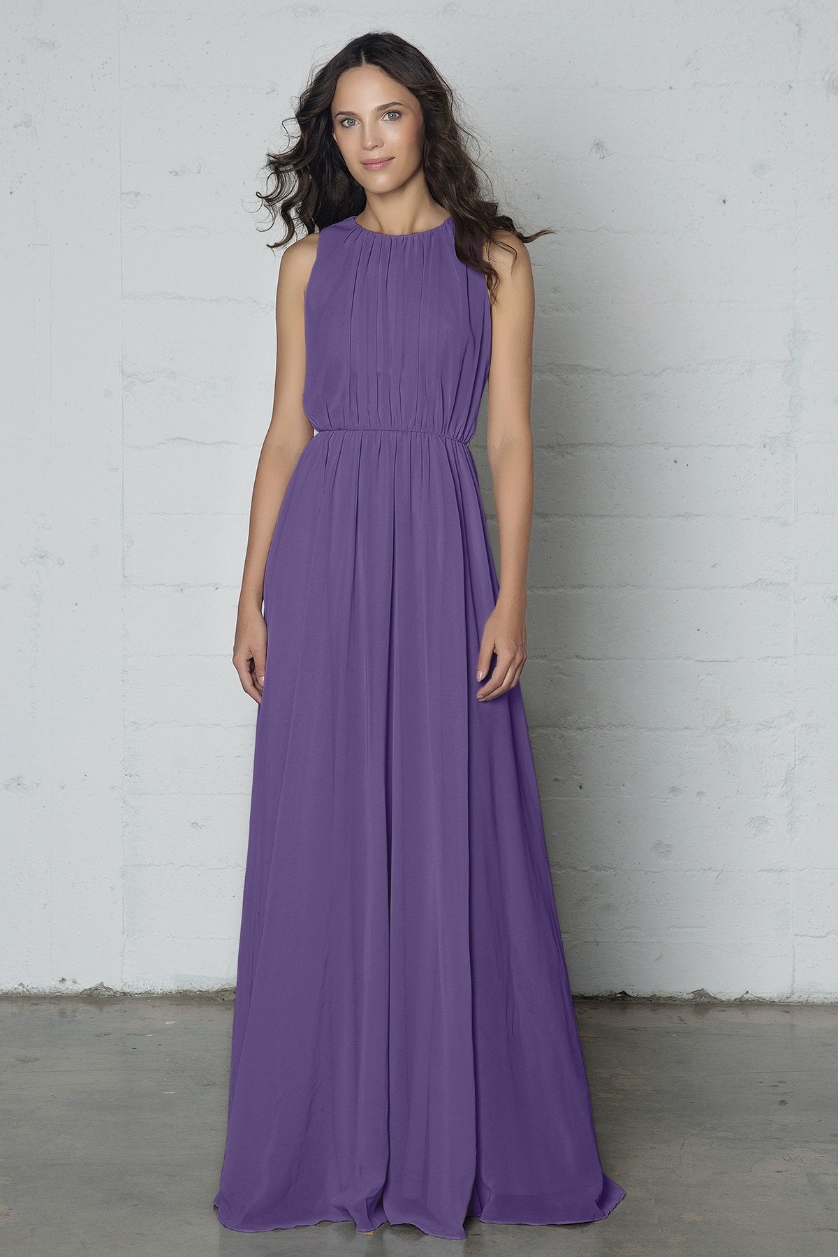 COCOMELODY Sheath-Column Floor Length Chiffon Dress PR17020 