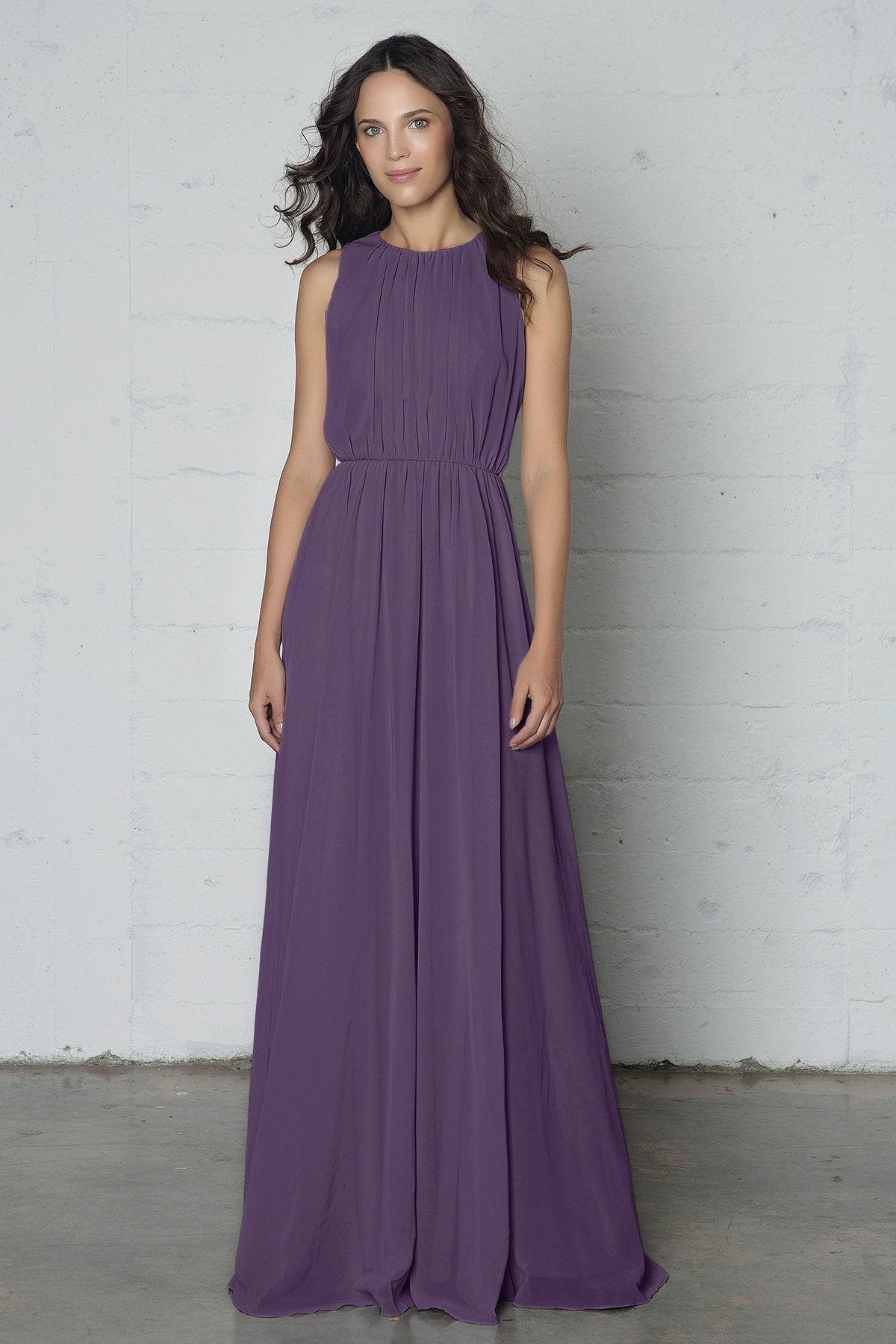 COCOMELODY Sheath-Column Floor Length Chiffon Dress PR17020 