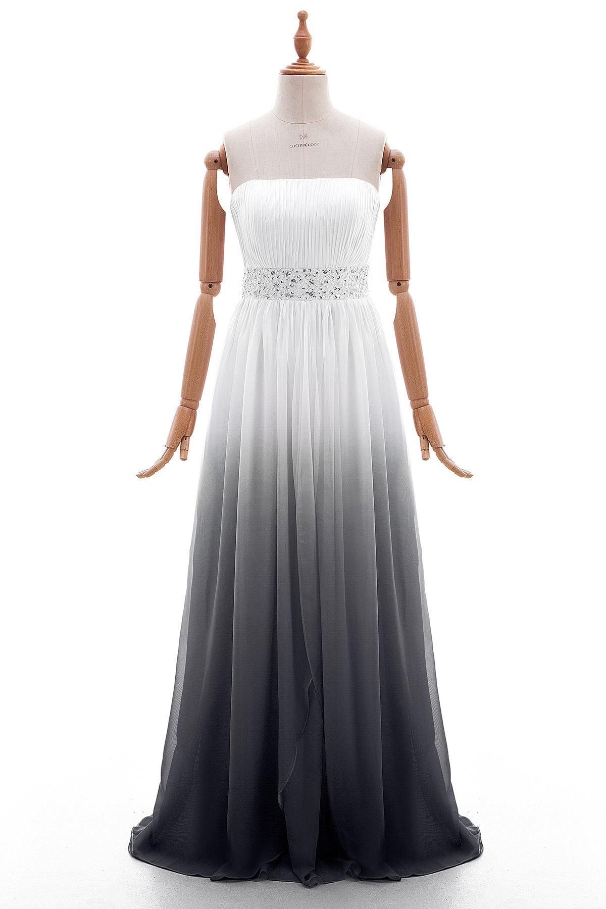 COCOMELODY Sheath-Column Floor Length Ombre Bridesmaid Dress Formal Dresses PR2921 