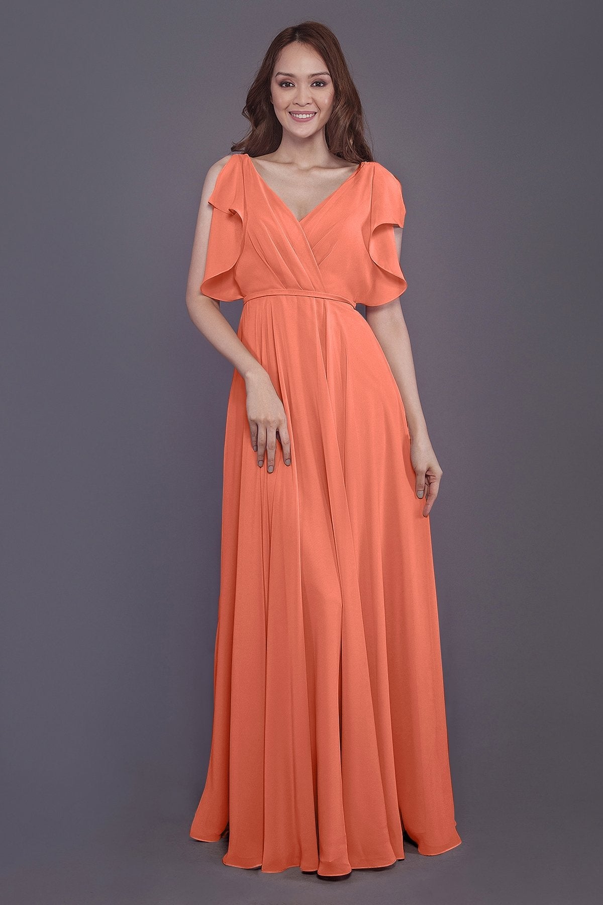 Salmon Color Bridesmaid Dresses