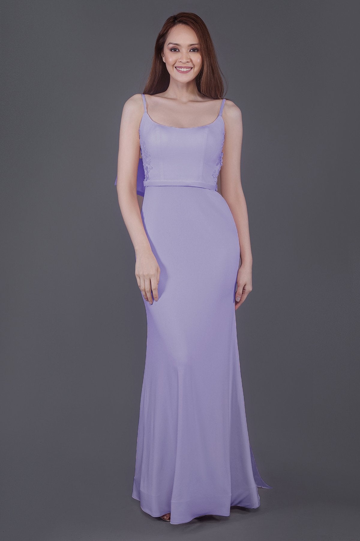 COCOMELODY Mermaid Floor Length Knitted Fabric Bridesmaid Dress PR3594 